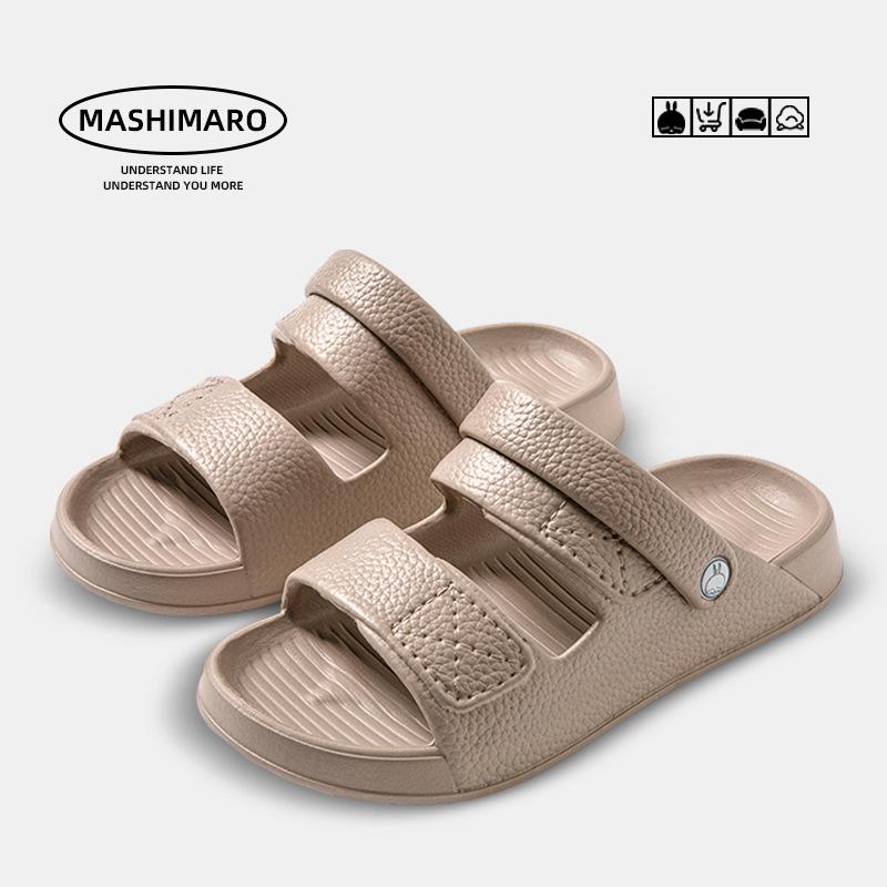 

Мужские летние шлепанцы Rogue Rabbit 2024 с мягкой подошвой из ЭВА, двухсторонние, большого размера, для улицы Size 42/43 верблюд