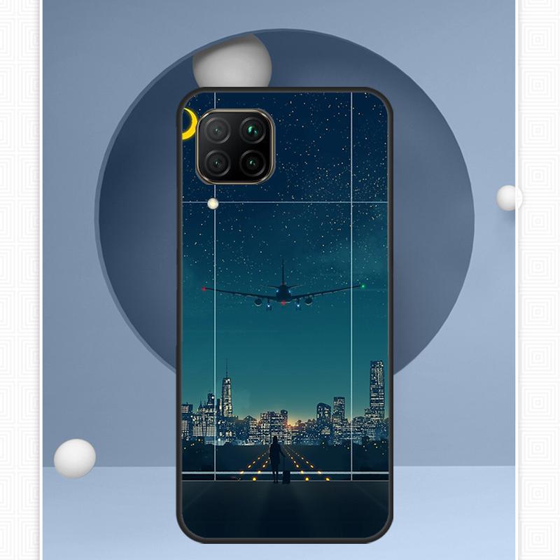 Airplane Aircraft For Huawei Nova Y72 Y90 Y61 Y91 Y60 Y70 12s 12i 11i 8i 9 10 SE P20 P40 Lite P60 P30 Pro Case