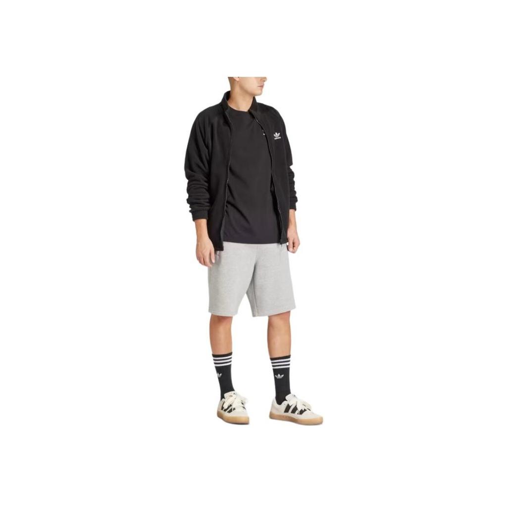 Adidas Originals Trefoil Essentials Tee With Solid Color Logo Men Tops Black IR9690