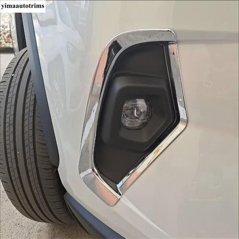 Car Front Bumper Fog Light Lamp Frame Eyebrow Decorative Sequ Cover Trim Accessories For TOYOTA RAV4 RAV 4 XA50  - 2025