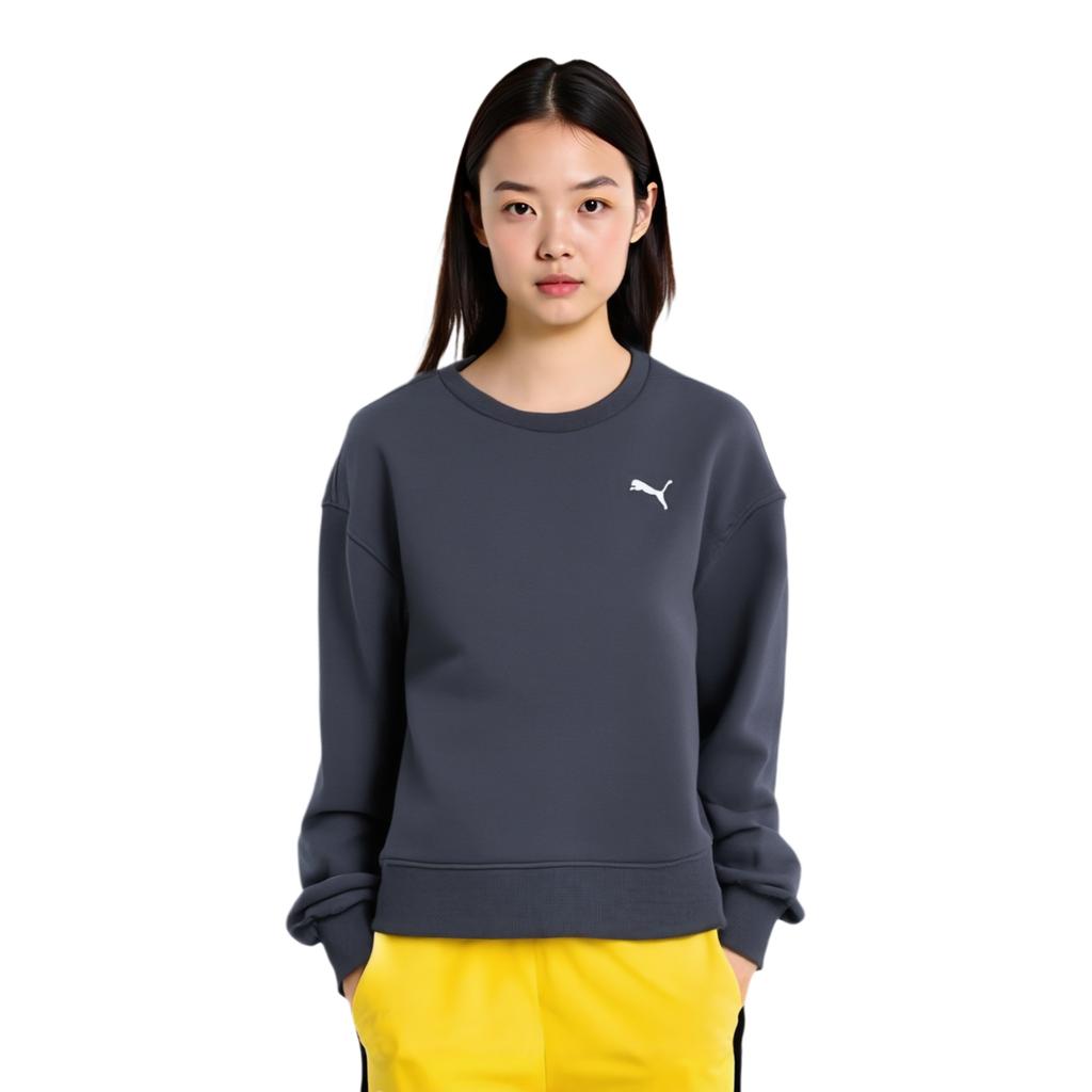 PUMA Forever FASTER TB CREW W Sweatshirt Women's Dark Gray 629737-69