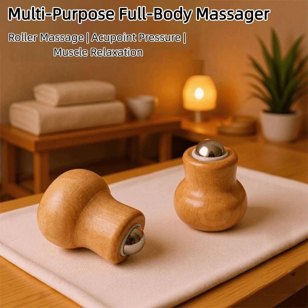 Calabash Massage Roller Ball Metal Ball Hand-Held Facial Massager Facial Massage Roller  Skin Care