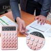 Desktop Calculator 12 Digit Large LCD Display Simulated Mechanical Keyboard Design Big Button Aesthetic Calculator