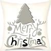 Winter Series Christmas Eve Linen Pillowcase Home Living Room Sofa Bedroom Cushion