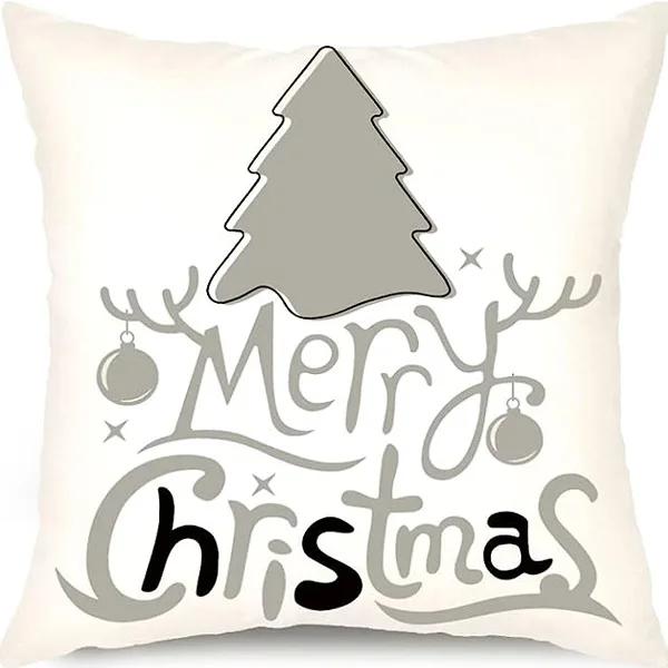 Winter Series Christmas Eve Linen Pillowcase Home Living Room Sofa Bedroom Cushion