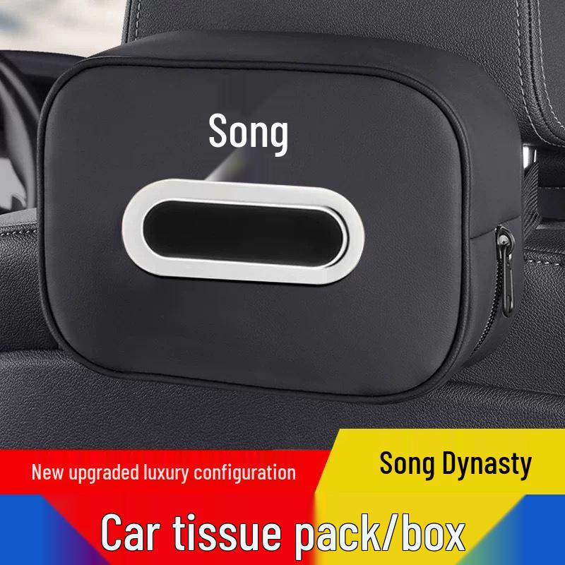 BYD Song Plus Car Tissue Holder for Pro/Max - Pull-out Tissue Storage Box
