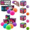 Needoh Fuzz Ball Stres Teenie 3'lü Paket Mini Rahatlama Duyusal Sıkılabilir Fidget Oyuncak Esnek The Groovy Glob Top Tüylü Toplar Oyuncak