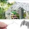 25/50pcs Greenhouse Glass Pane Clip W-type Wire Clips Z-type Glazing Buckles Twin-Hall Web Sheets Stainless Steel Durable Hooks