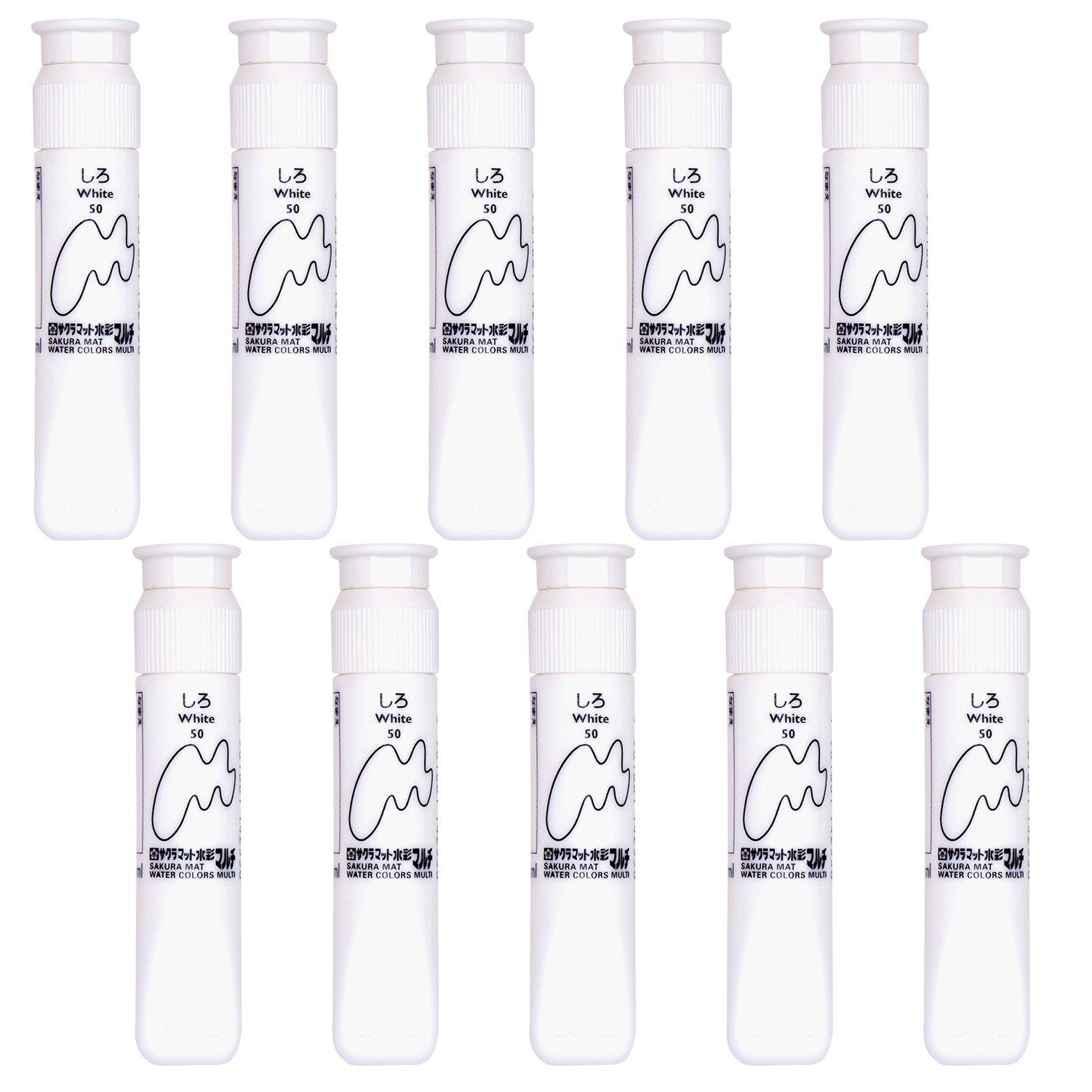 

Краска матовая акварельная Sakura Crepas Paint Multi White 10 шт. MWMP-P#50(10)