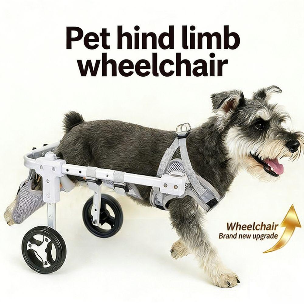 2/4kolový psí invalidní vozík Nastavitelná podpěra pro zvířata Paralýza zadních končetin