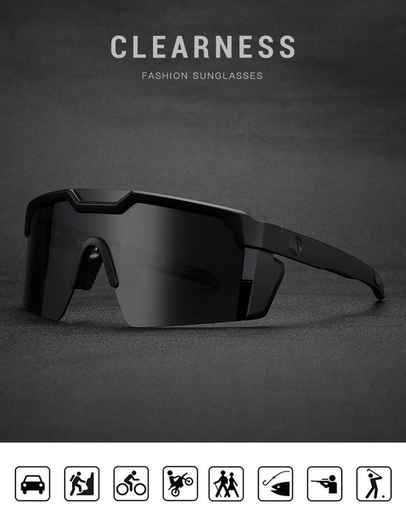 HEAT WAVE UV400 Radbrille - Hochwertige echte Linse für Outdoor-Sportarten