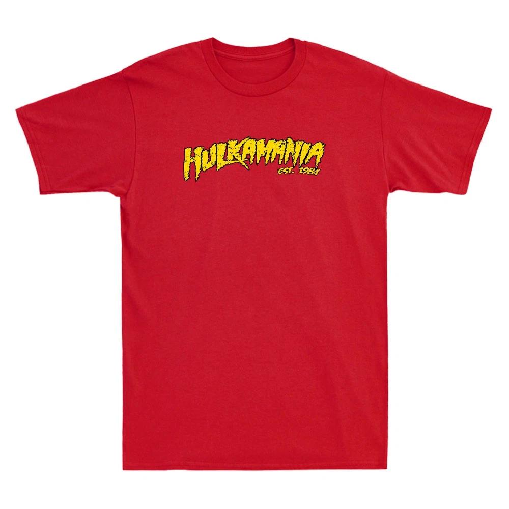 Hulkamania The Wrestling Legend Forever Vintage Men s Red Short Sleeve T-Shirt XL