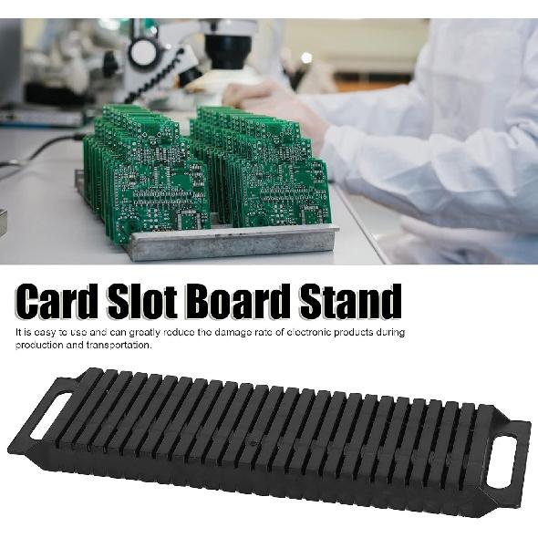 

Стойка для печатных плат, 25 слотов, электростатическая защита, держатель для печатных плат, подставка для хранения печатных плат для лабораторных принадлежностей