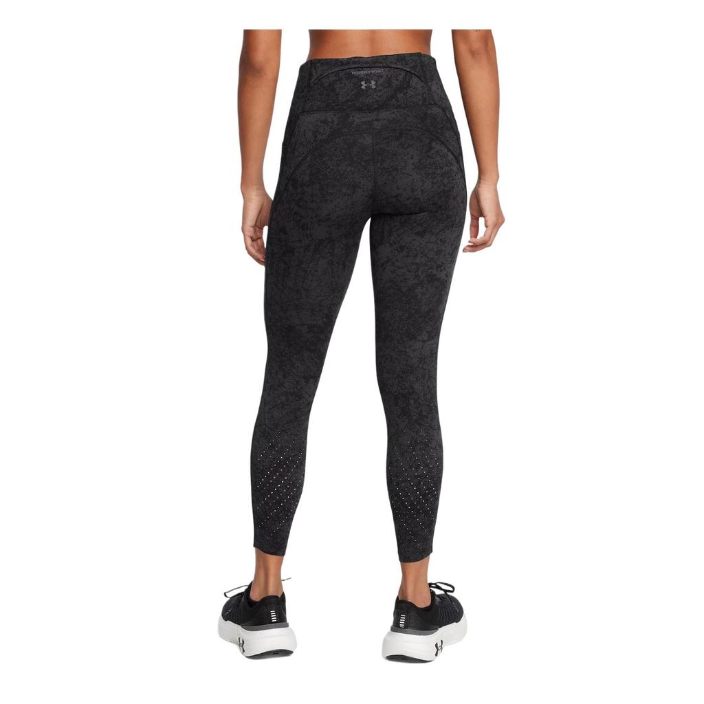 Under Armour UA Launch Elite Cool Series Full Print Comfortable Breathable Knitted Sports Long Pants Women bottoms Black 1386334-001