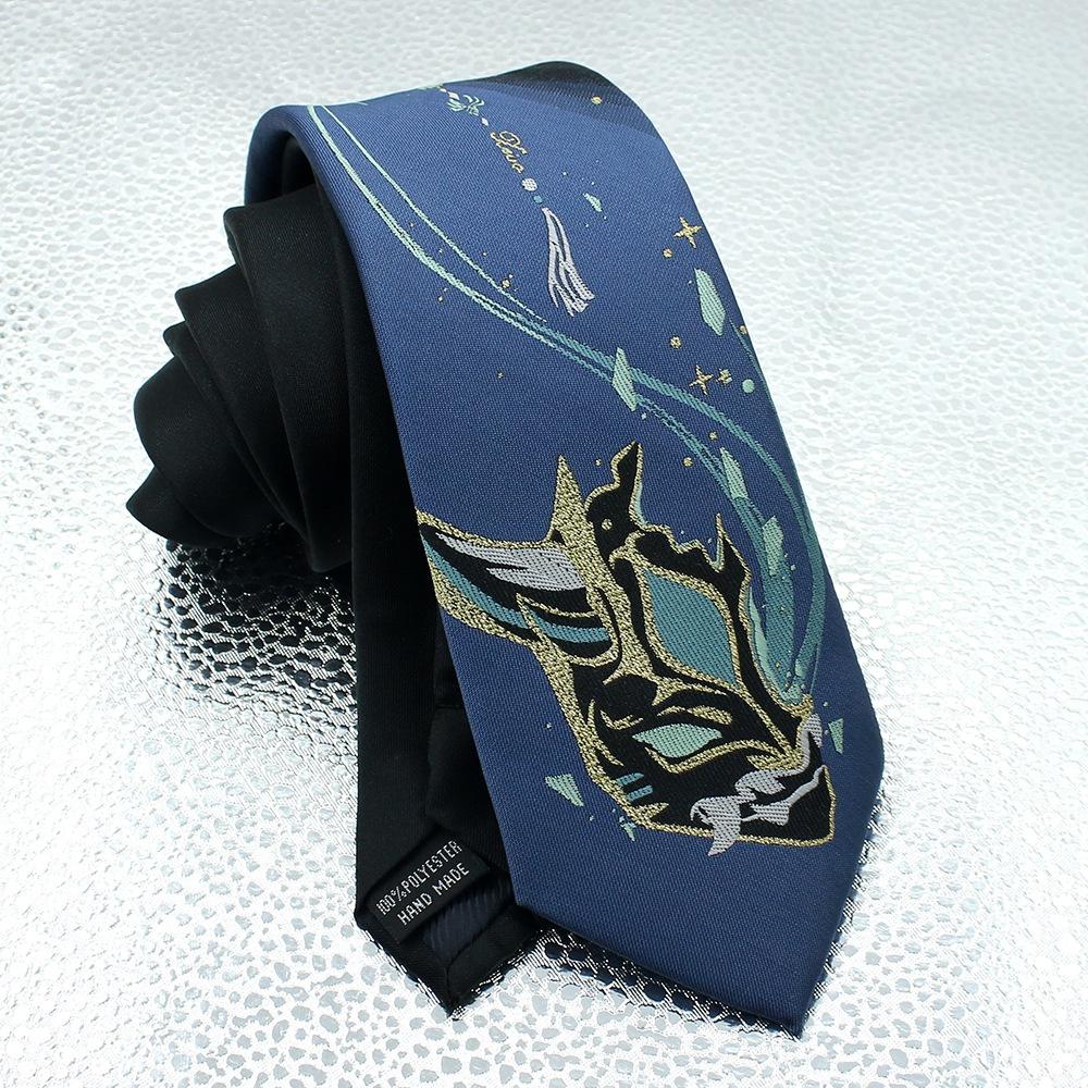 Auf Lager Xio Jk Krawatte Cosplay Kostüm Accessoire Cartoon Krawatte mit Xio Maske Krawatte