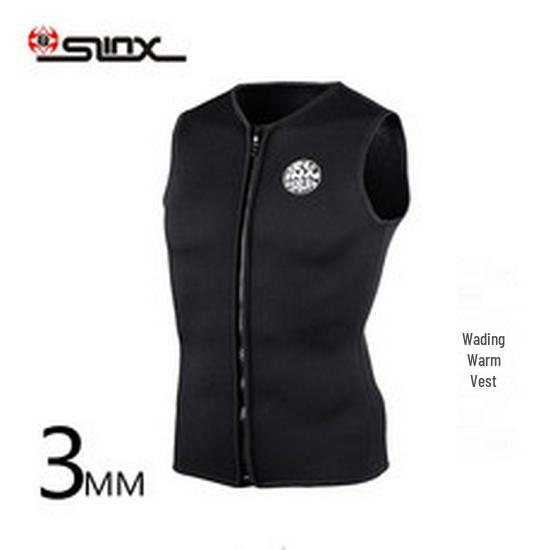 5mm SLINX Fleece Lined Thickened Warm Diving & Surfing Wetsuit Jacket Top