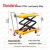 Electric Hydraulic Scissor Lift Cart - Mobile Flatbed Trolley