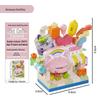 2025 New Celebrity Champagne Rose Potted Plant Model: Educational Building Blocks Toy Gift