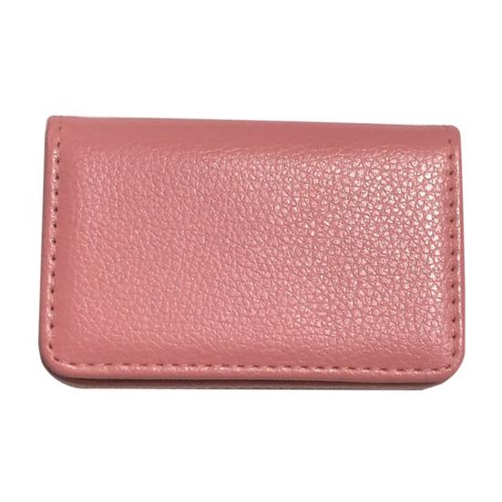 Держатель для визитных карточек из искусственной кожи с магнитной застежкой, тонкий компактный размер, портативный держатель для визитных карточек, органайзер для визитных карточек