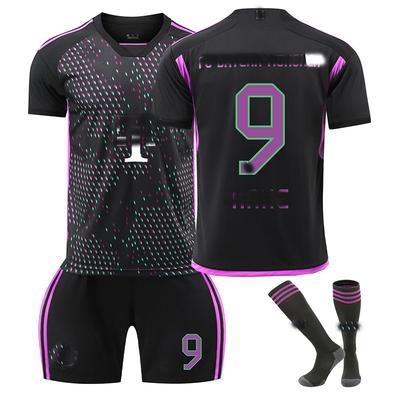 Kits Fotbal pentru Adolescenți Copii Adulți Set Tricou Antrenament Sportiv cu Șosete 2023-24 Bayern Deplasare #9 Harry Kane