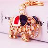 Sale Precious Stones Inlaid Thailand Elephant Car Elegant Charm Pendant Car Holder Bag Charm
