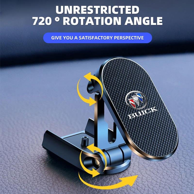 1pcs Folding Magnetic Car Holder 360 Degree Rotatable Mobile Phone Bracket For Buick GL8 Envista Park Avenue royaum Verano Excelle GT Envision
