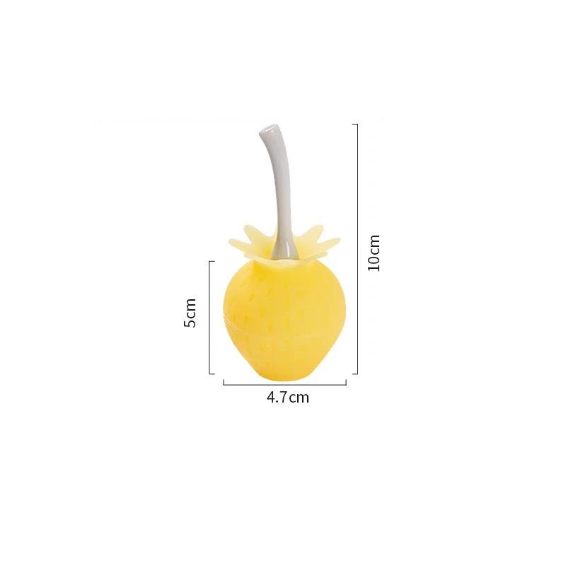 

DIY Strawberry Shape Silicone Popsicle Mold Reusable Lollipop Ice Maker for Egg Bites - Fun Kitchen Mold for Frozen Treats жёлтый