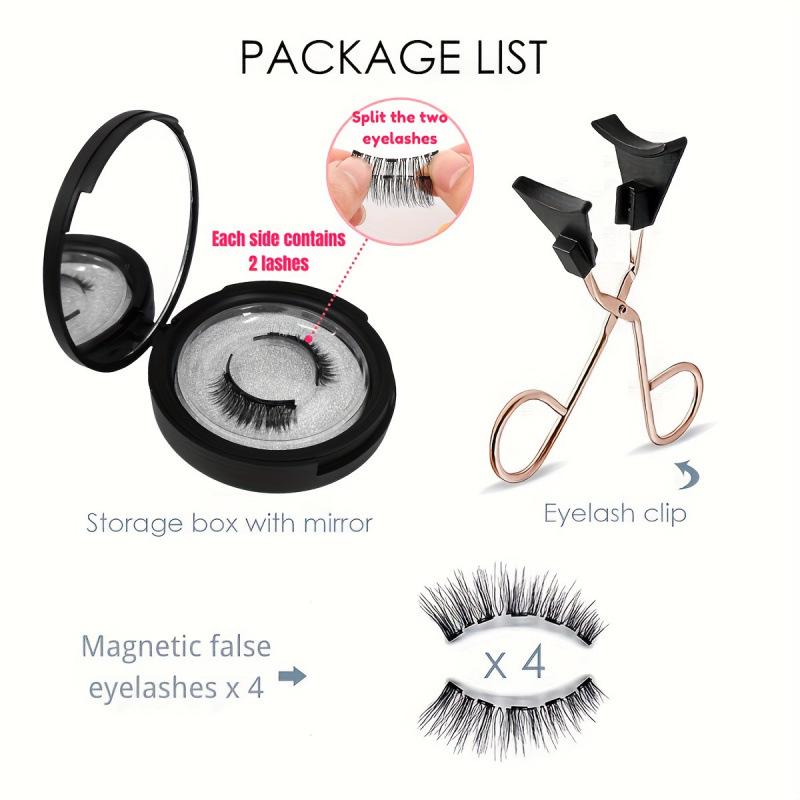 2026 Magnetic 3D Eyelash Set with Mirror