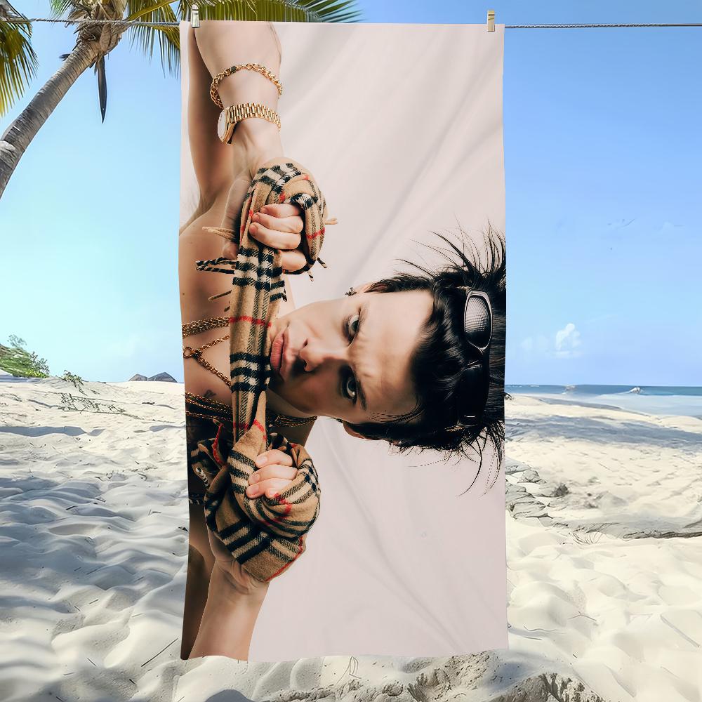 English Singer Y-YUNGBLUDS Idols Towel Beach Oversized Soft Ultra Absorbent Quick Drying Large Pool Travel Camping Bathroom