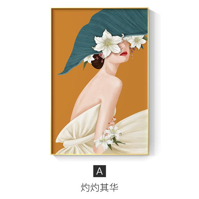 

Абстрактные цветочные женские постеры и принты, сексуальные женские настенные художественные декоративные картины, скандинавские холсты, картины для интерьера, домашнего декора 21*30cm