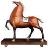 Horse Figurine Modern Copper Ornaments Miniature Living Room Home Decoration Model Luxury Accessory Figurine Chinese Art Model