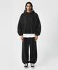 Prinoar [Set] String Overfit Two-Way Zip-Up Hoodie + Single-Pleat String Pants - Black