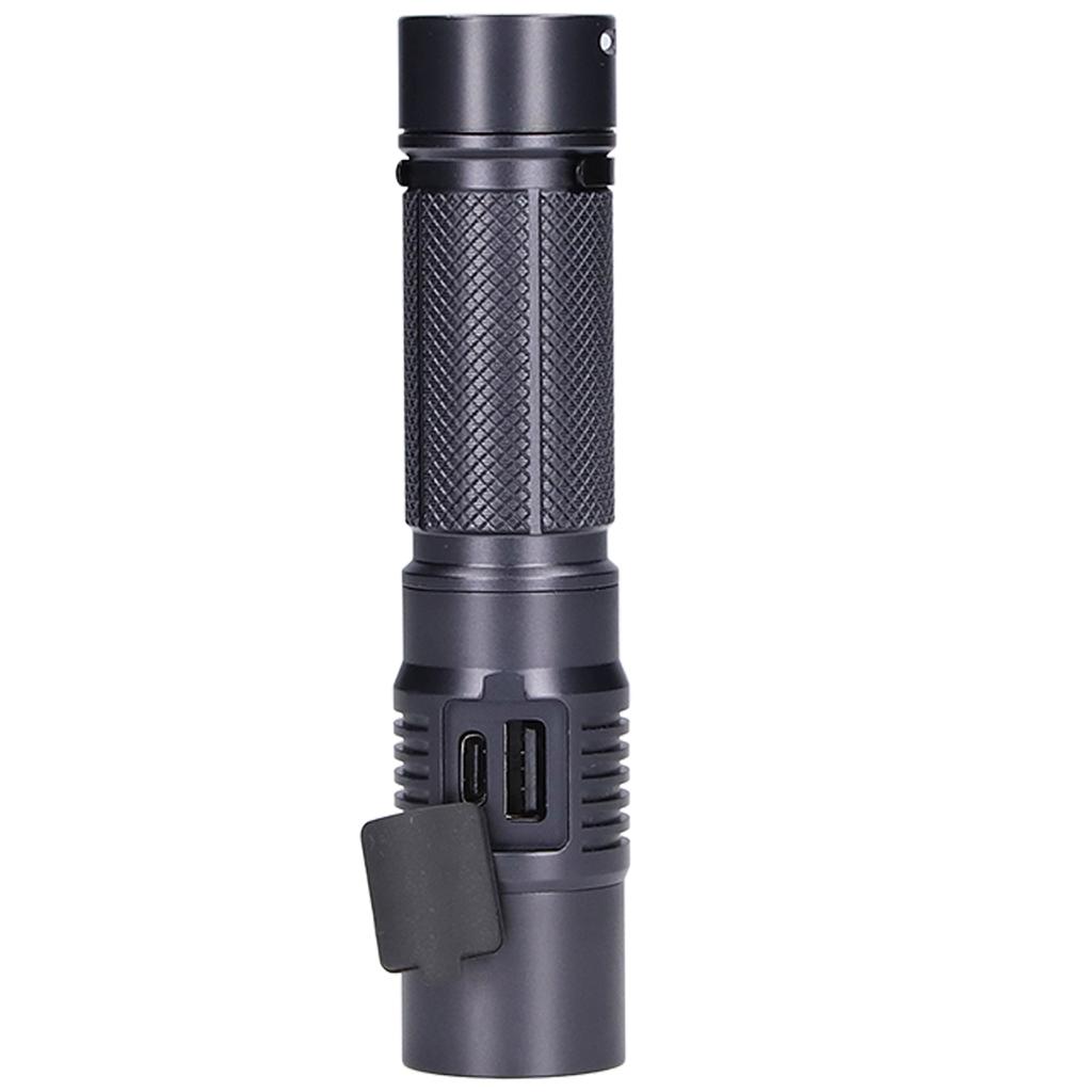 T40 Super Bright Flashlight USB Rechargeable Mini Flashlight for Camping Hiking Emergency