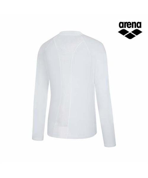 Alena Ice Fit Men'S Zip-Up Rash Guard A6Bm1Rr19Wht
