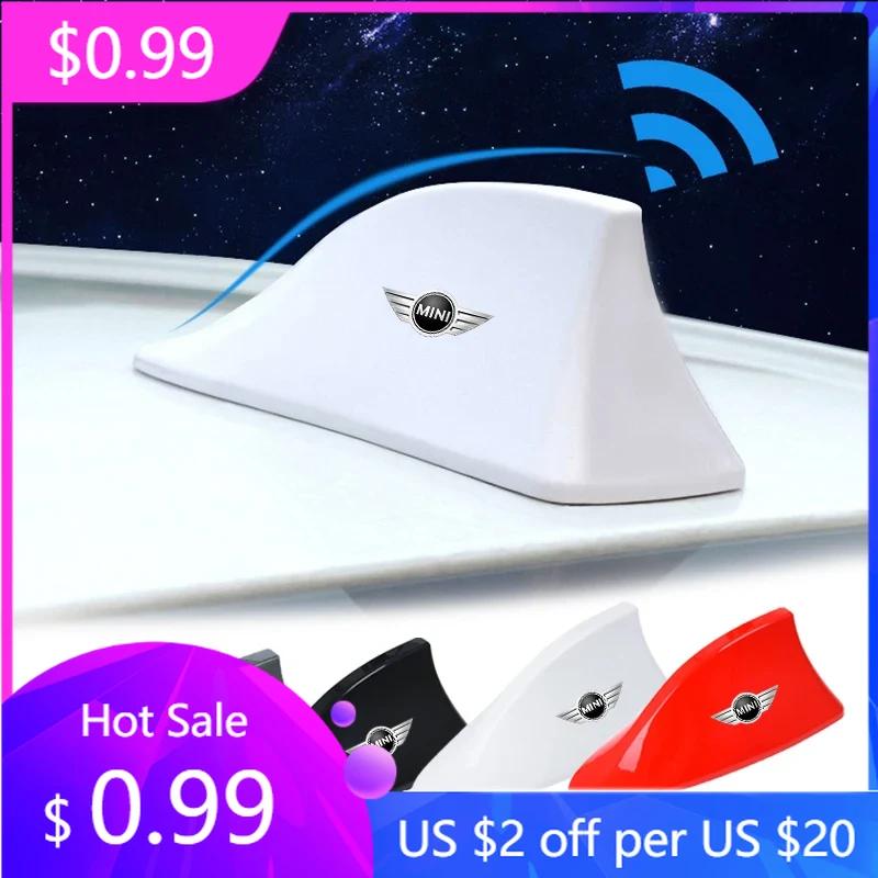 BAGJ1 Hot 2025 Car Top Signal Aerials Shark Fin Antenna Decoration Cover For BMW Mini Cooper R50 R53 R55 R56 R60 R61 F54 F55 F56 F60 A