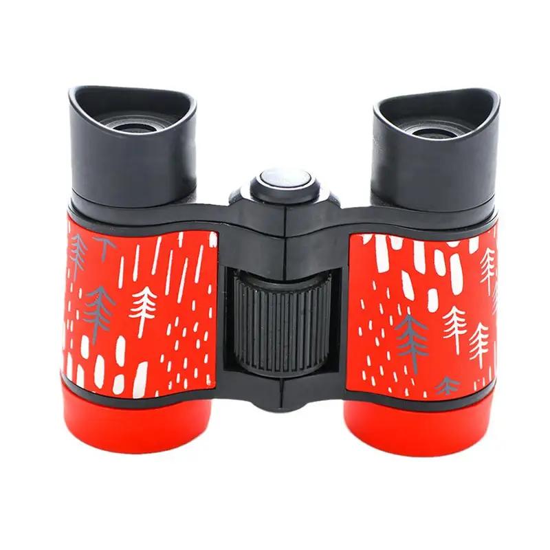Kids 4X30mm Binocular Telescope Toy Educational Science Toys for Children Outdoor Birds Watching Folding Optics Learning Gift