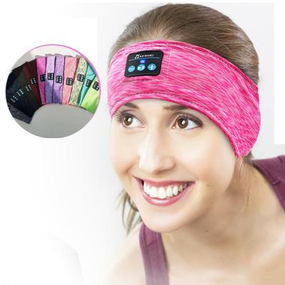 2022 heiße Bluetooth Schlaf Kopfhörer Sport Musik Player Stirnband Dünne Weiche Elastische Komfortable Drahtlose Musik Headset Augen Maske