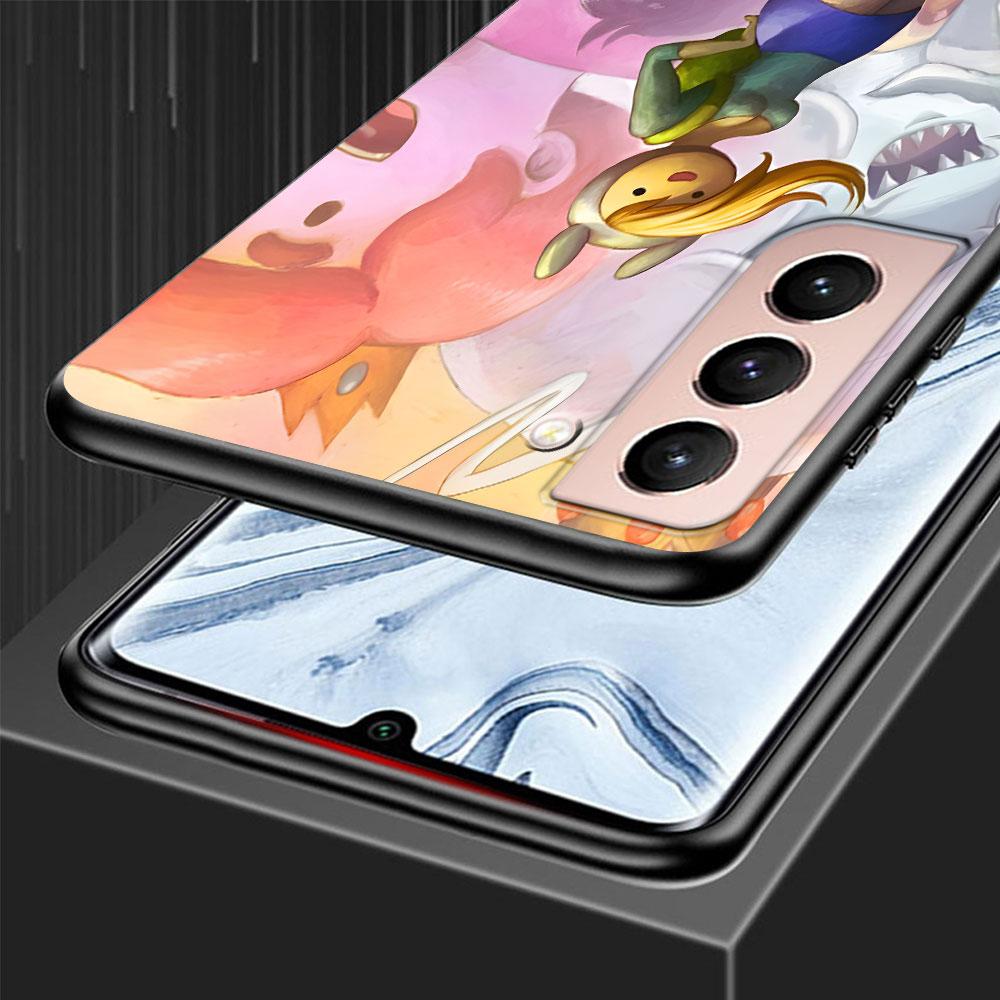 Fionna and Cake Case for Samsung Galaxy S23 S10e S10 S21 FE S22 S9 S24 Ultra S20 Plus Soft Black TPU Phone Cover Bumper