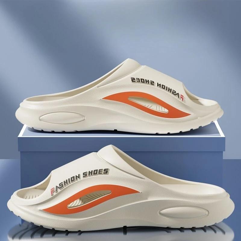 

Fashion Indoor Slippers for Men Anti-slip Soft Walk Around Home Platform Couple Sabot Shoes Beach House Mascullino Y2k Eva Sandals Man 44-45
