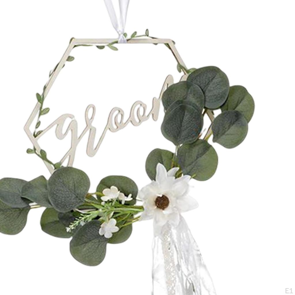 Back Romantic with Leaves Ribbons Artificial Simple Wedding