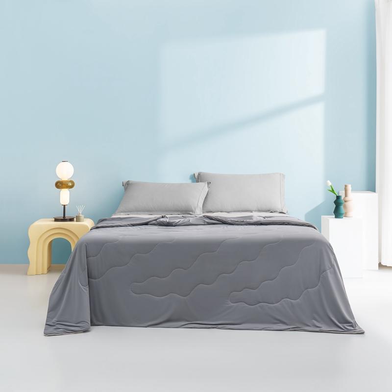 New Cool Polyester Cotton Air Conditioning Quilt Solid Color Minimalist Washable Machine Washable Skin-friendly Breathable