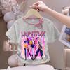 Girls' Fashionized Witch-Hunting Girl Group Top - Summer Children's Round-neck Short-sleeved Pure Cotton T-shirt