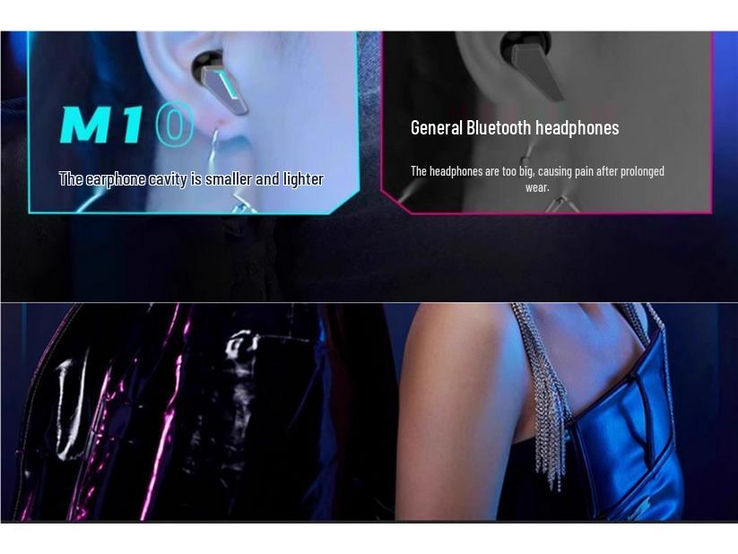 2025 New In-ear Wireless Bluetooth Noise-Cancelling Gaming Headphones with Long Battery Life for Men & Women