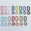 High-Quality Plated Coil Carabiner Round Buckle for Bags & Accessories - Dopamine INS Hook.