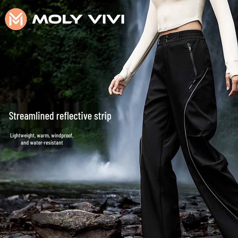 

MOLY VIVI Women s Outdoor Windproof Softshell Cargo Pants L