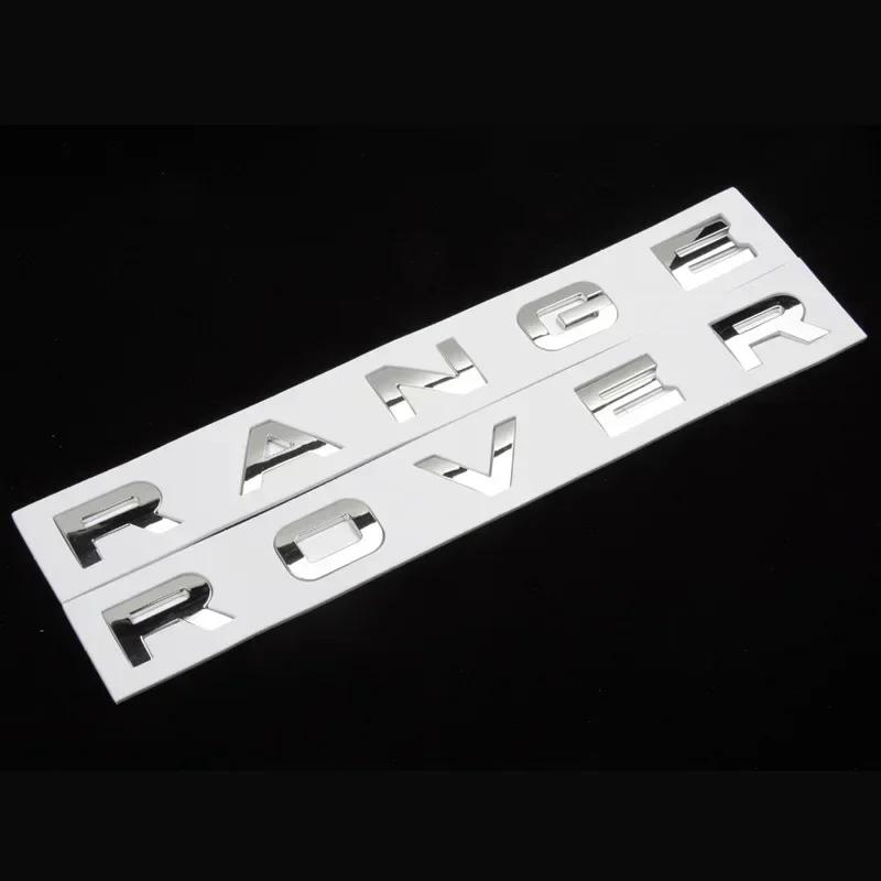 Lettere Logo 3D in ABS Emblema per Cofano Auto Adesivo per Cofano Per Range Rover Emblema L320 L322 L405 L494 Vouge Discovery Evoque Accessori