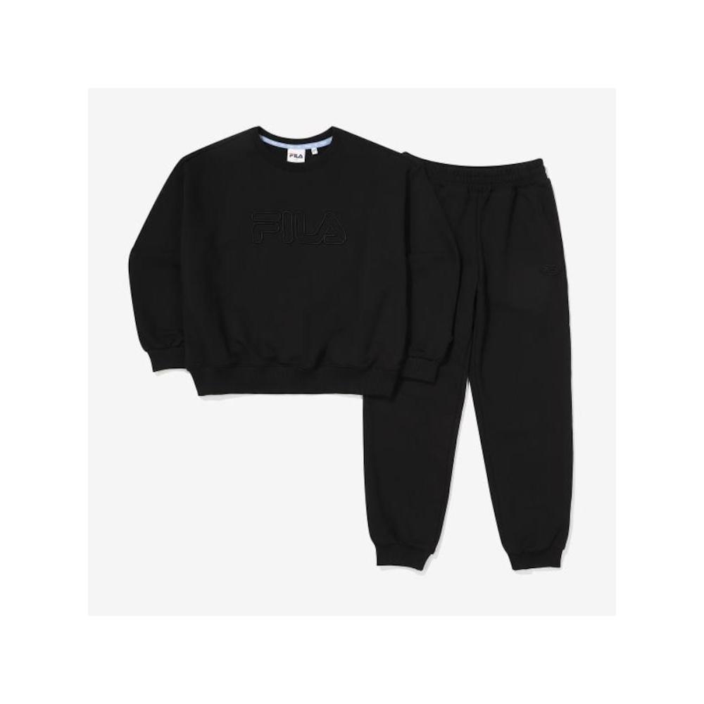 

[fila Kids] Heritage Sweatshirt Pants Set Up Fk2fsf1103x Blk q0zFk2fsf1103xBlk BLACK/120
