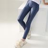 Spring Faux Leather PU Leggings For Kids Girls Slim Pencil Pants Elastic Waist Trouser Children