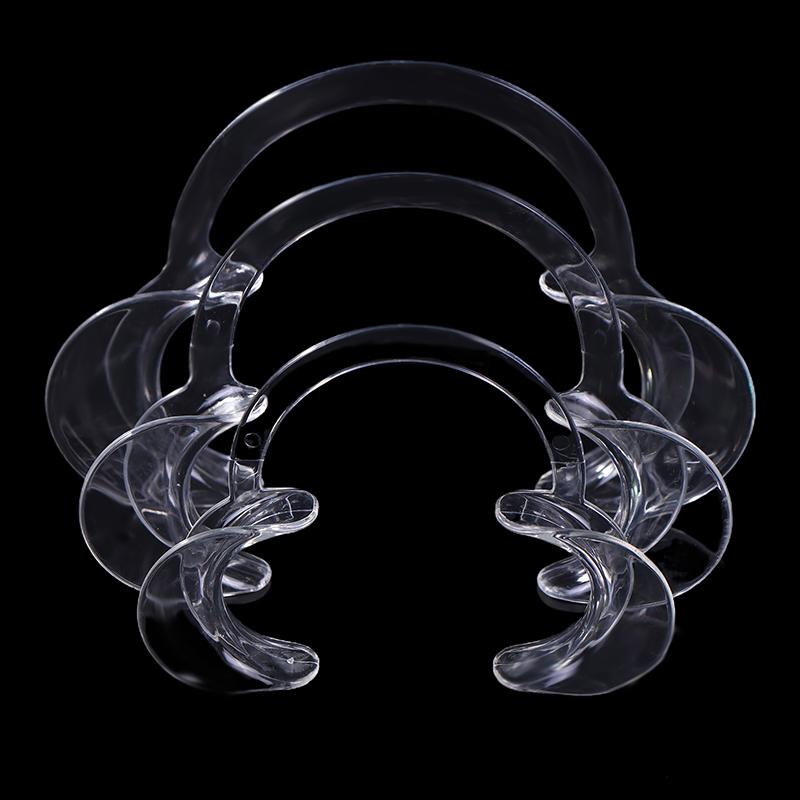 5Pcs Transparent Dental C-Shape Plastic Cheek Retractor Lip Mouth Opener Intraoral Dentist Orthodontic Tool For Tooth Whitening