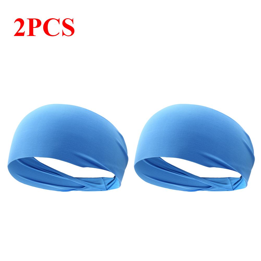1-6PCS Elastic Sports Headband Men Women Fitness Yoga Gym Head Band Anti-slip Breathable Hair Sweatband for Outdoor Running